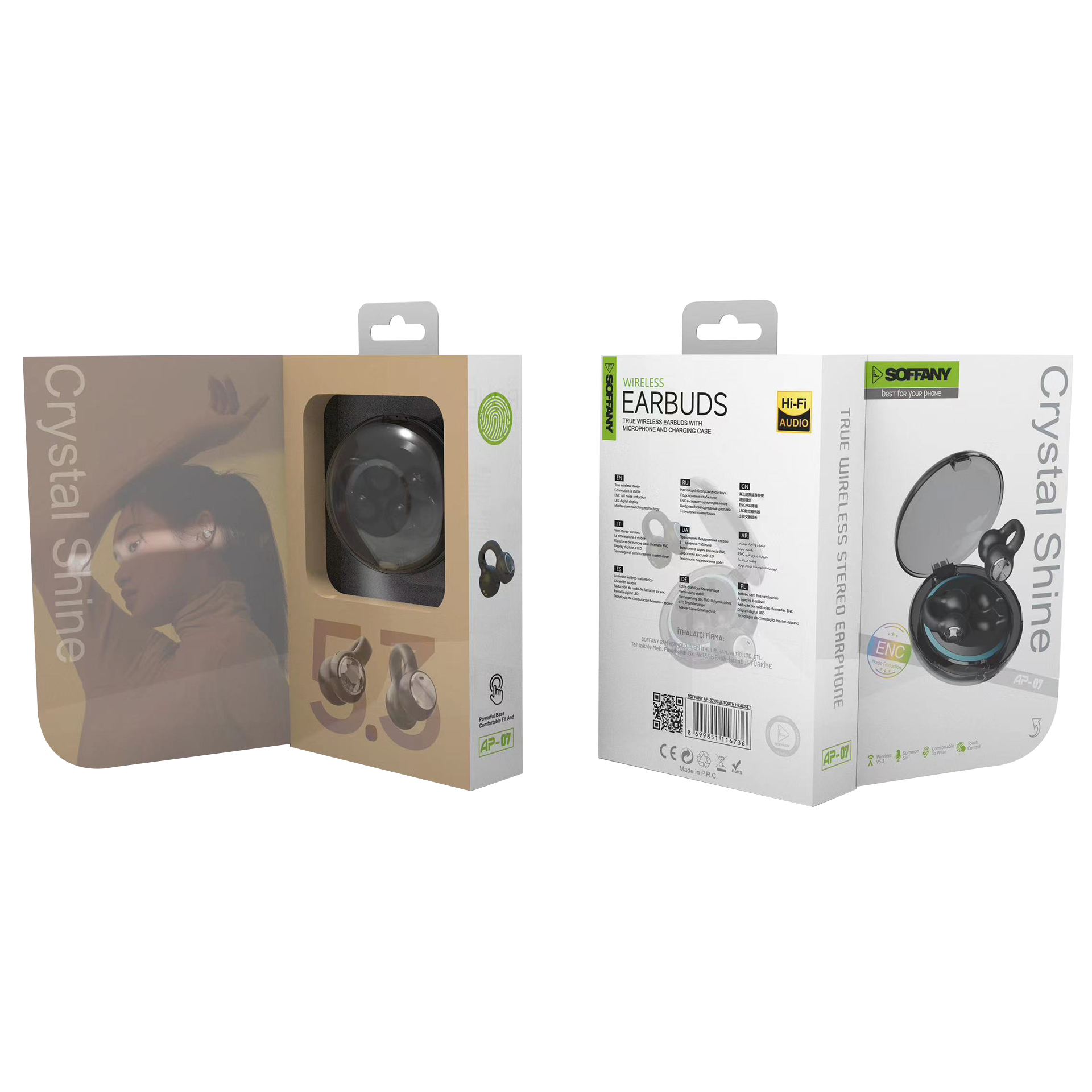Soffany AP-07 Bluetooth Kulaklık Siyah