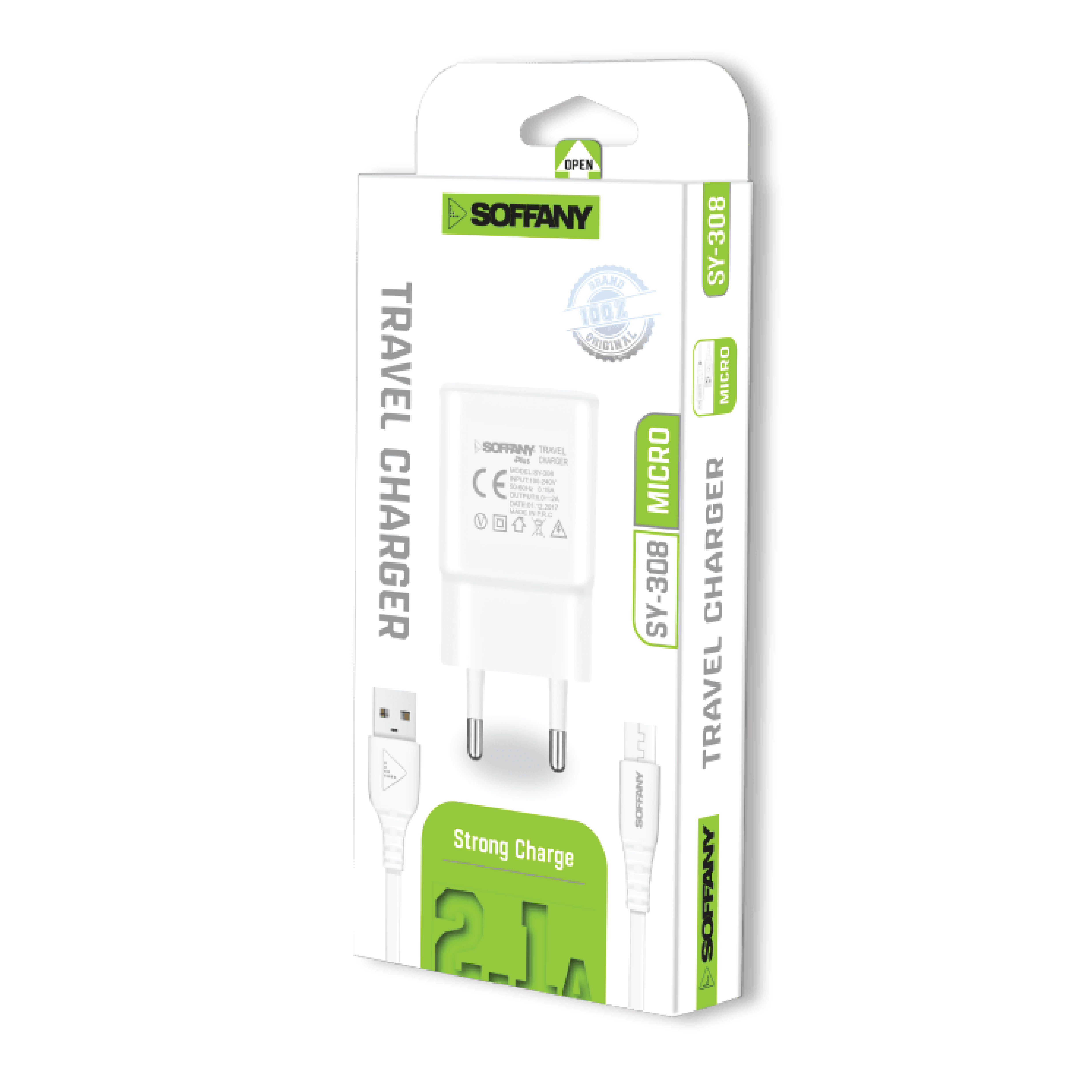 Soffany SY-308 2.1A MICRO Şarj Seti 