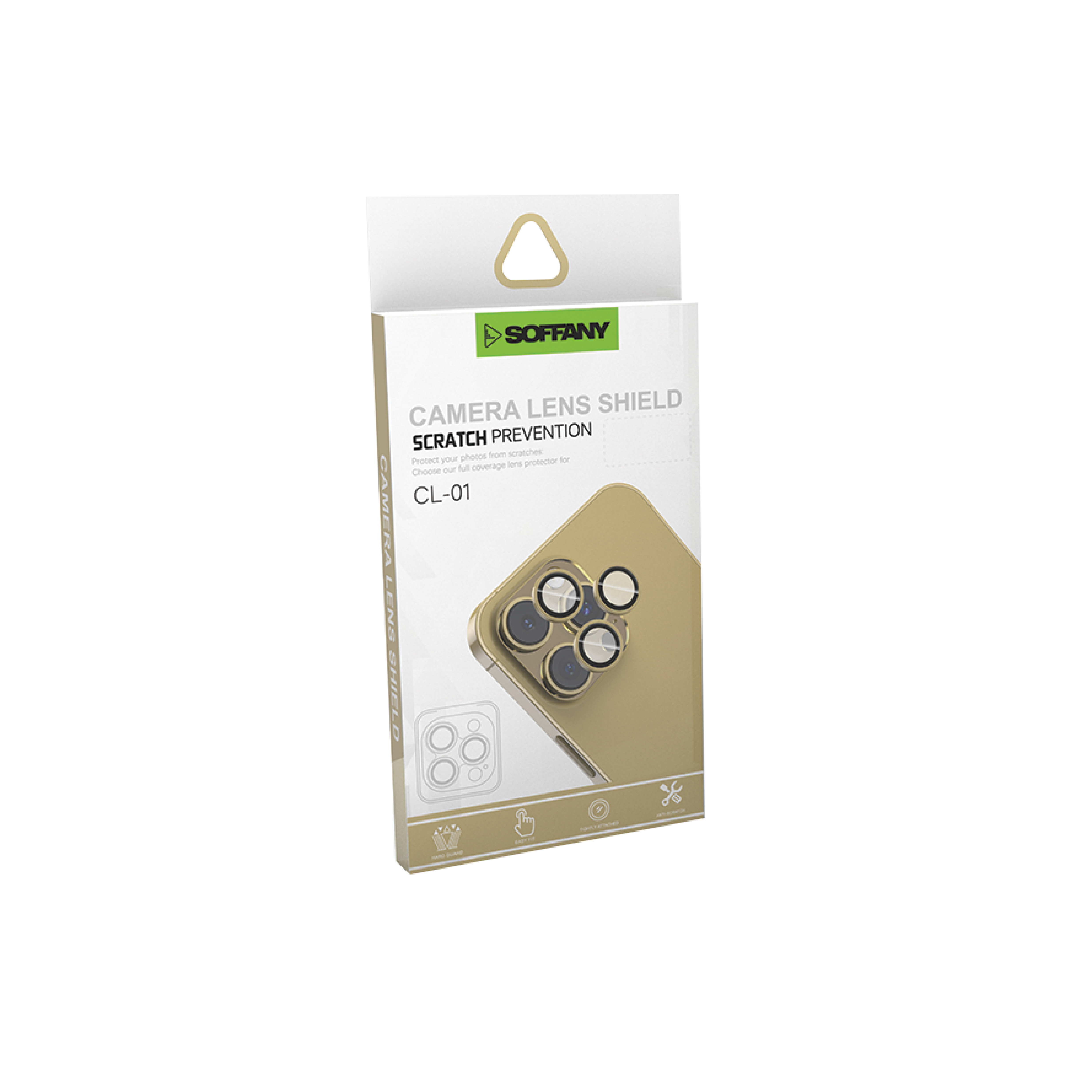 Soffany CL-01 Cam Lens Koruyucu Gold