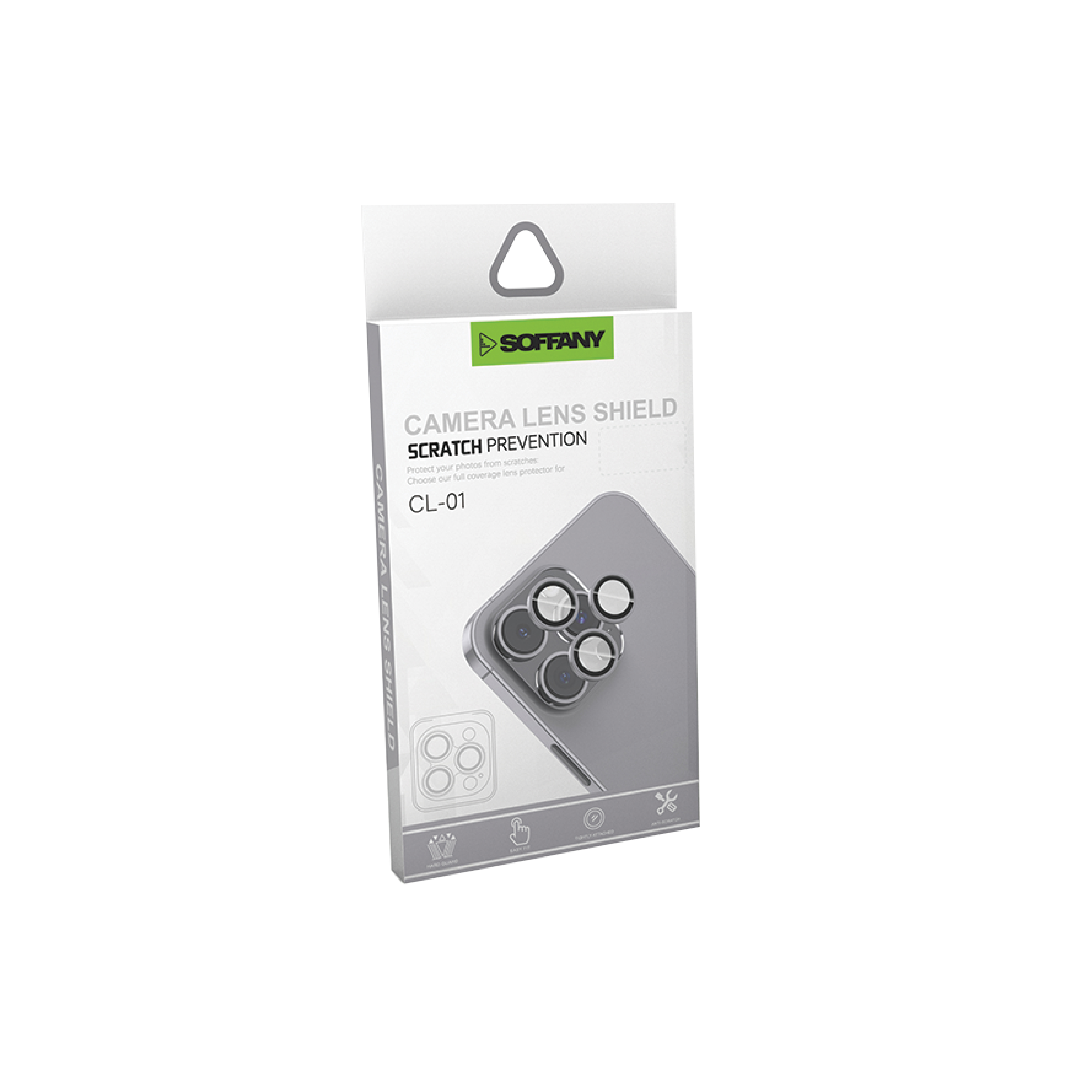 Soffany CL-01 Cam Lens Koruyucu Gri