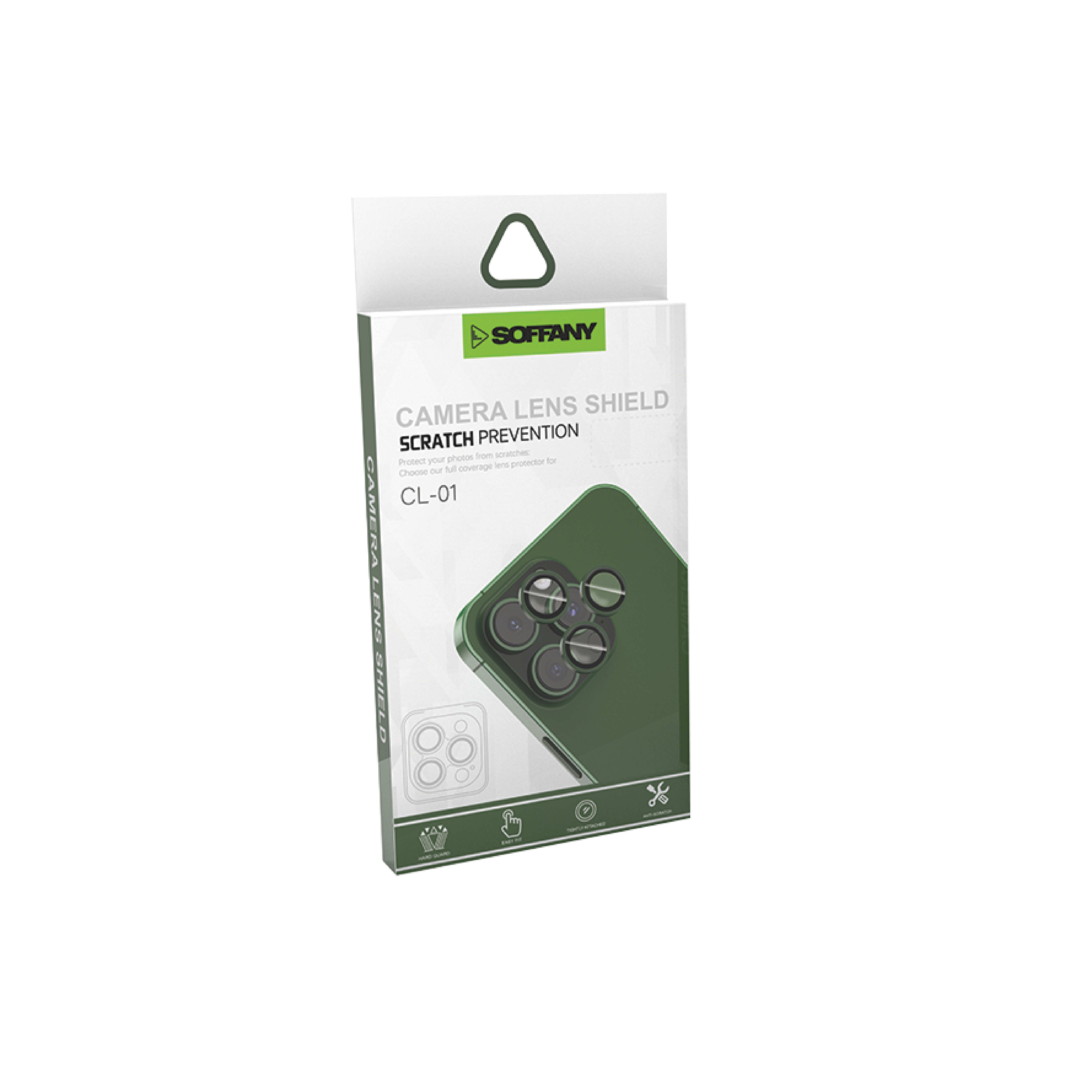 Soffany CL-01 Cam Lens Koruyucu Yeşil