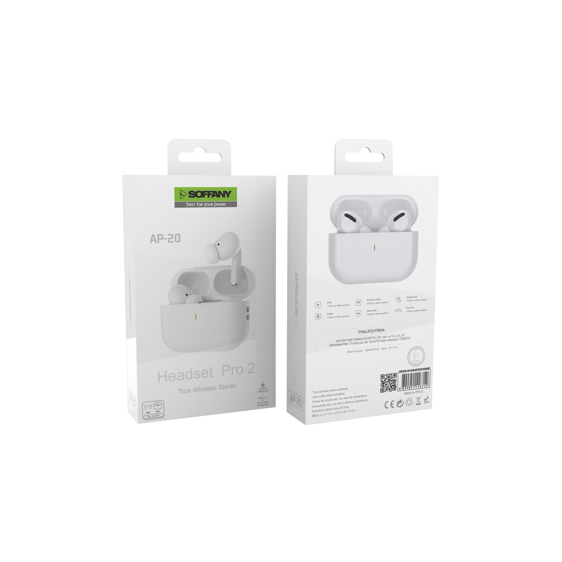 Soffany AP-20 Bluetooth Kulaklık