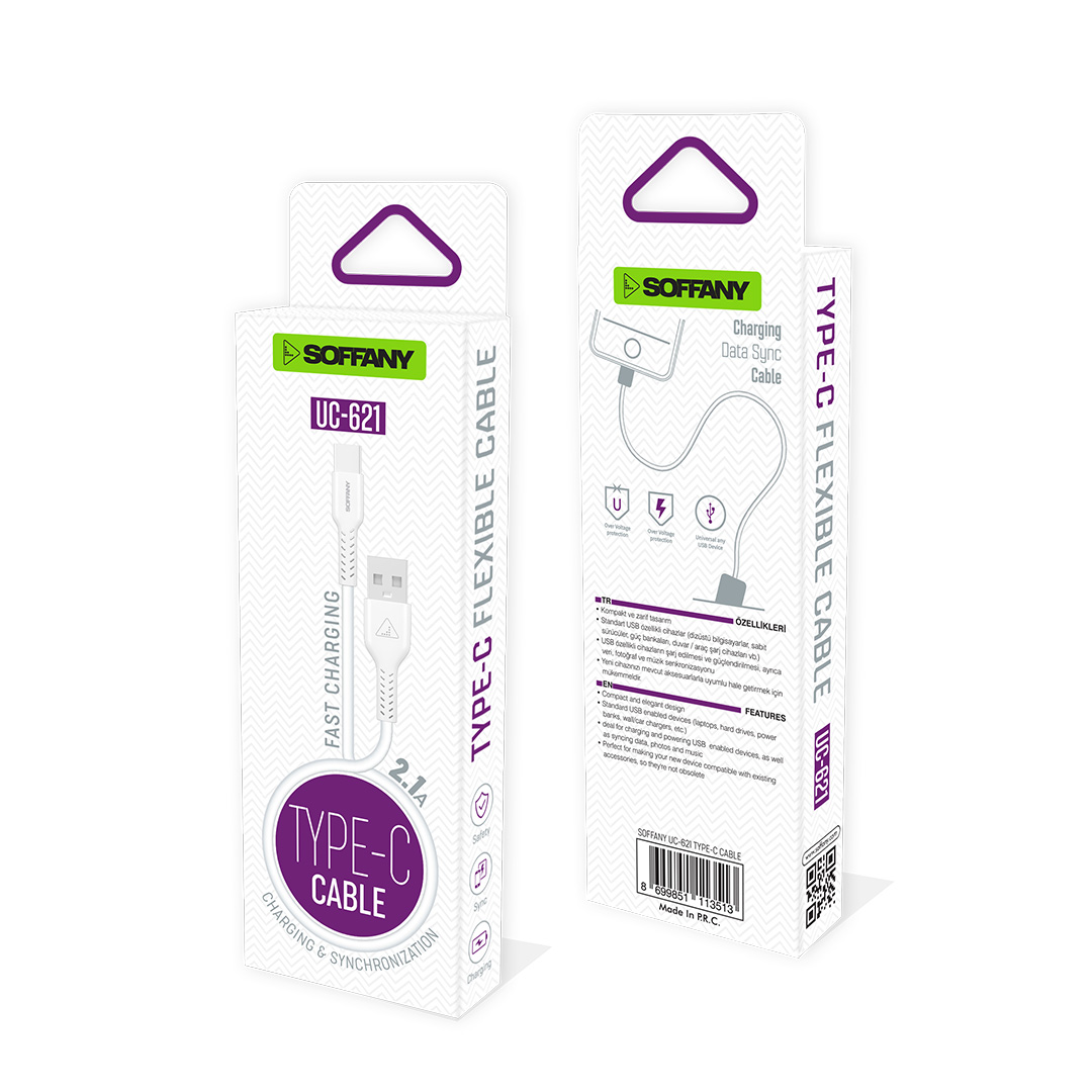 Soffany UC-621 TYPE-C USB Kablo