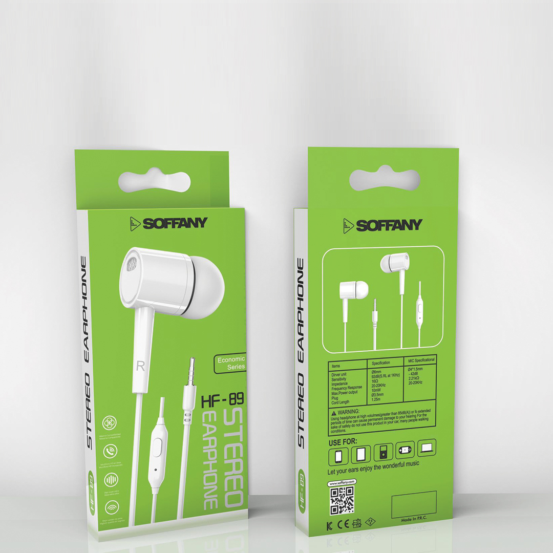 Soffany HF-89 Kablolu Kulaklık Beyaz