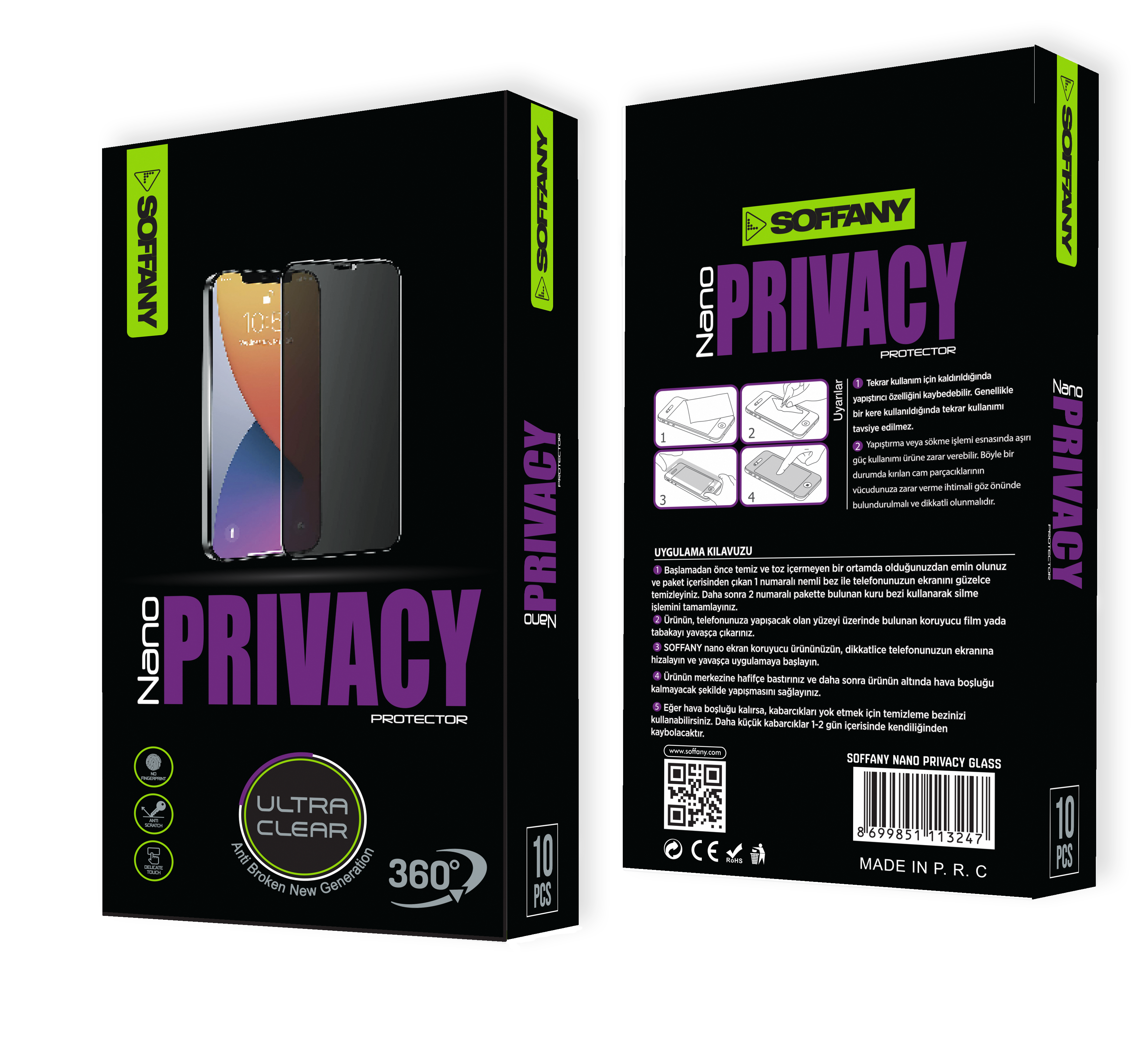 Soffany Nano PRIVACY Ekran Koruyucu
